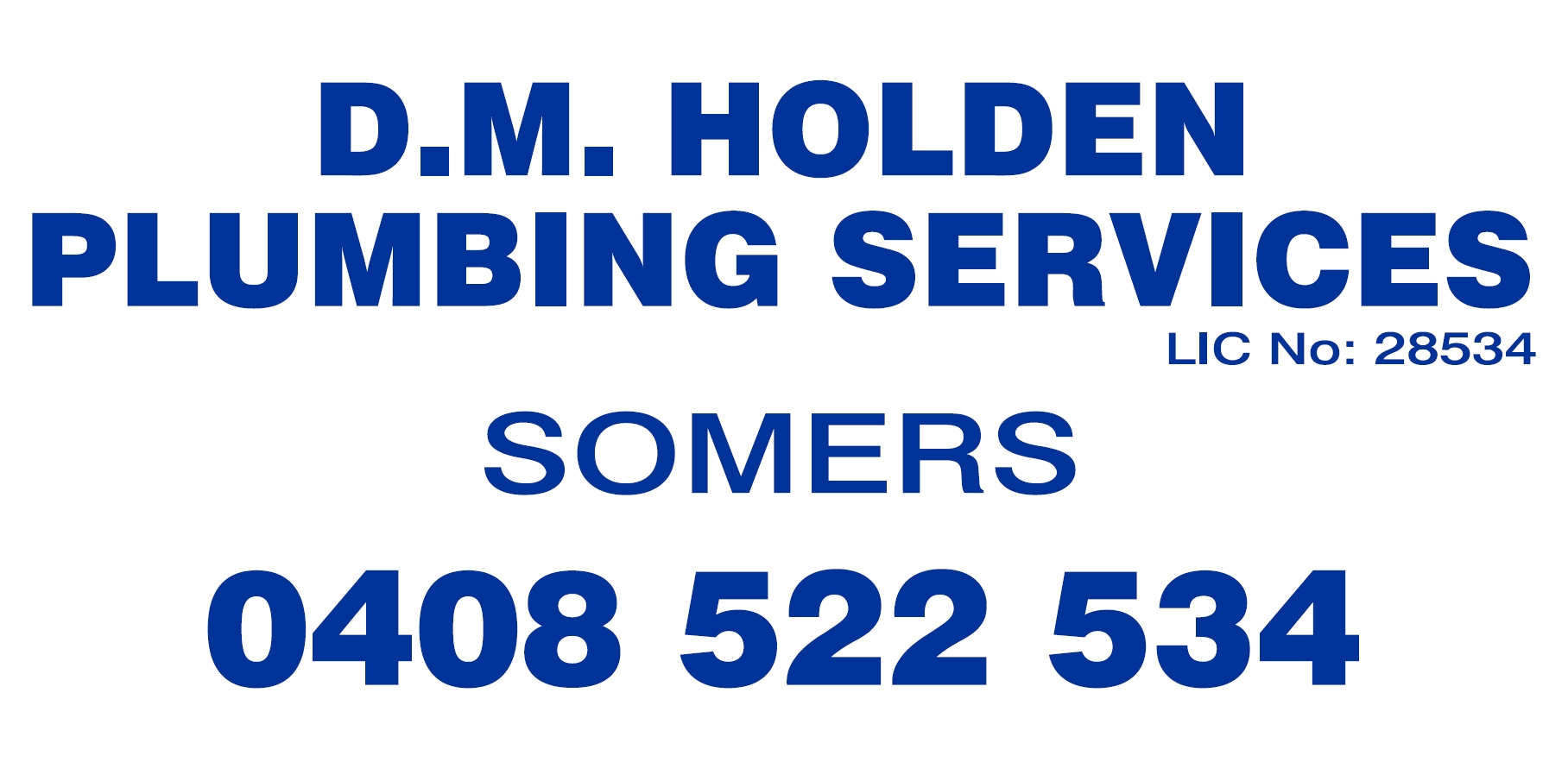 DM Holden Plumbing Services